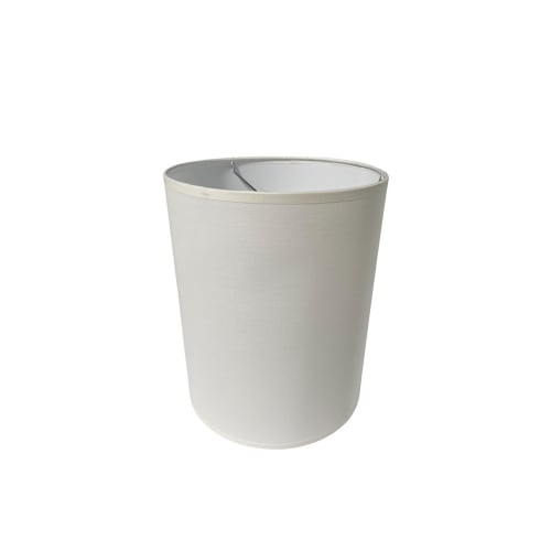 Lampshades Inc. Round Hardback Lampshade, 10" Top x 10" Bottom x 11" Height, White